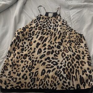 Paper Crane Leopard Print Blouse - Black and Brown